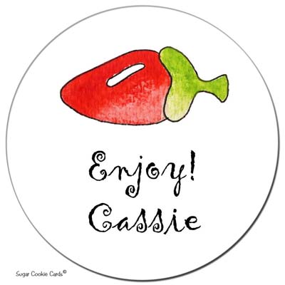 Sugar Cookie Gift Stickers - Hot Pepper Sugar Cookie Gift Stickers - Hot Pepper